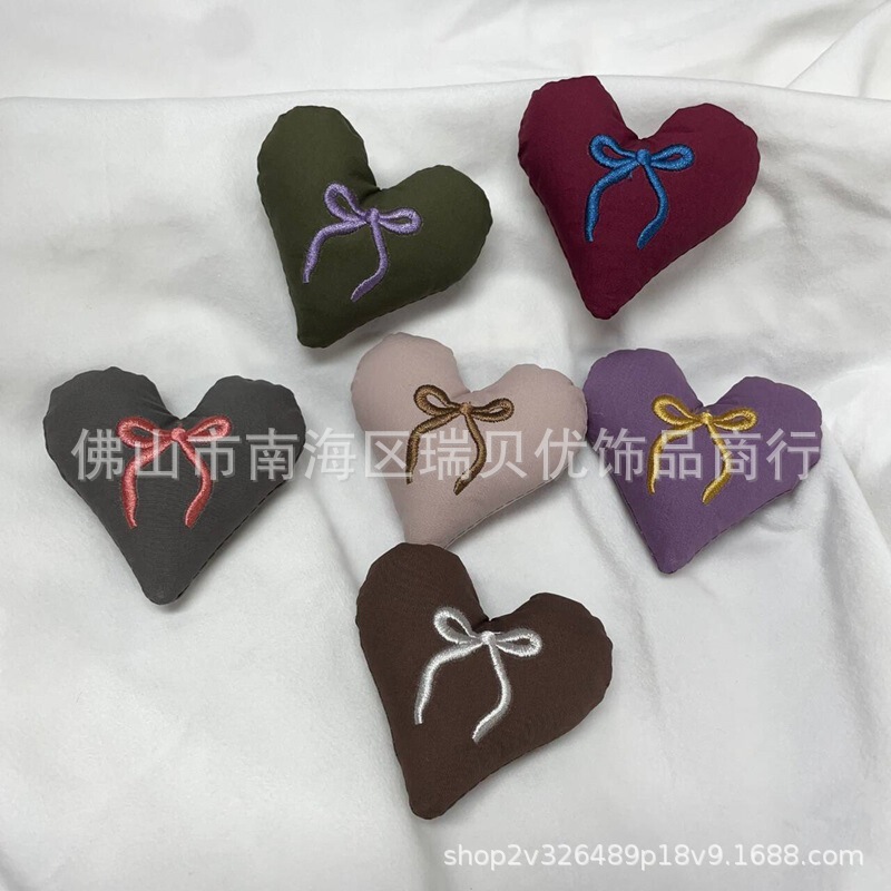 New Sweet Bow Love Clothing Accessories Bow Love Fashion Shoes Fashion Socks Korean Jewelry Accessories Peach Heart
