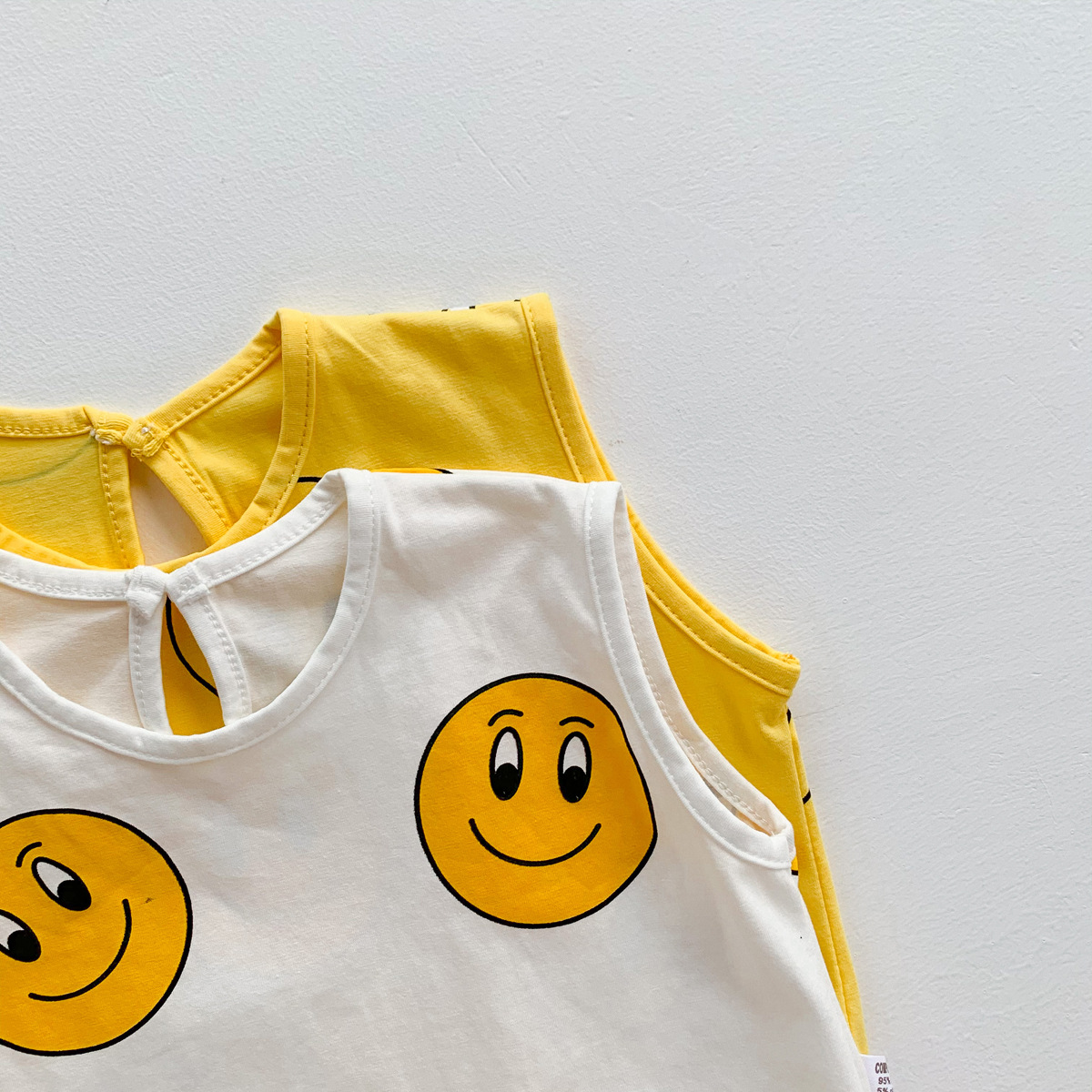 Baby Sleeveless Cute Smiley Loose Casual One-piece Thin Full Printed Romper display picture 17