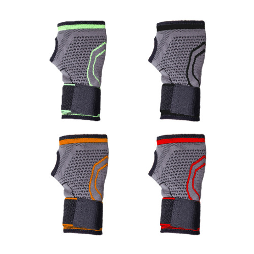 Badminton cycling handguards powerlifting fitness thumb gloves wrapped around the wrist pressurized sports straps wristbands