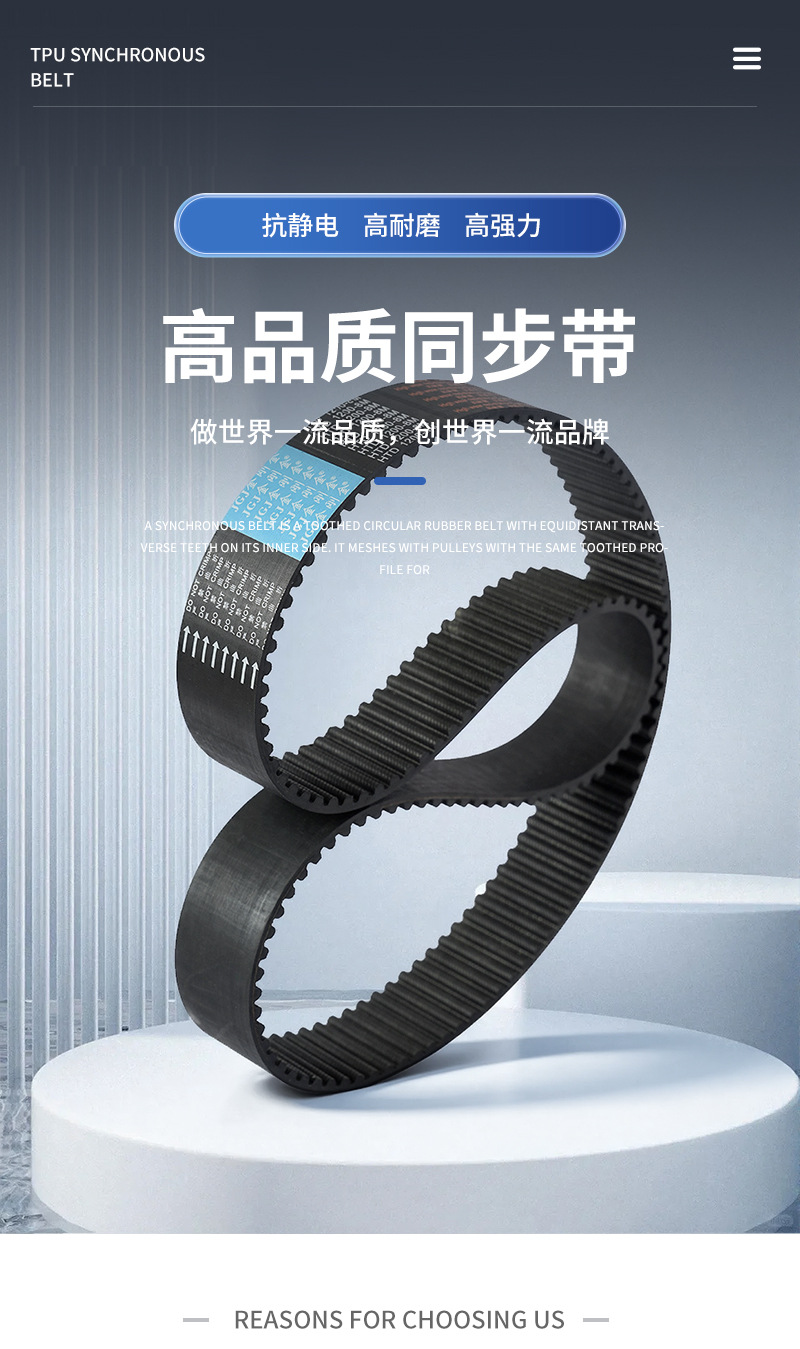Diamond Gold Synchronous Belt Htd1200-8M Trapezoidal Tooth Mechanical Synchronous Pulley Rubber Belt Industrial Transmission Synchronous Belt