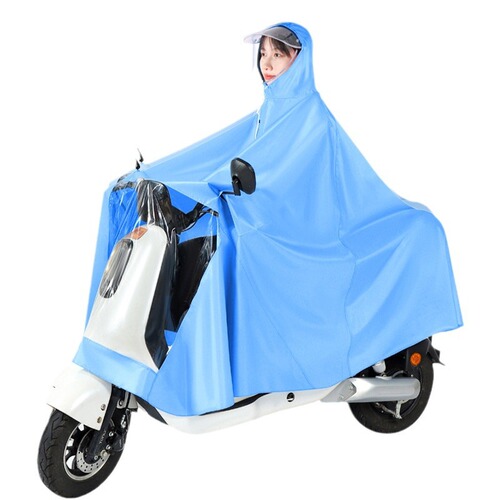 Electric vehicle and motorcycle raincoat for outdoor riding, thickened and lengthened, full-body anti-storm poncho for adults, dedicated for battery vehicles