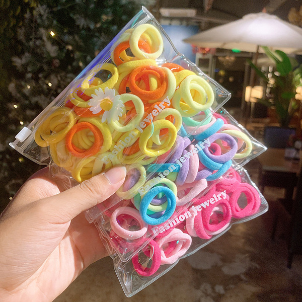 Children's harmless elastic hair rope
