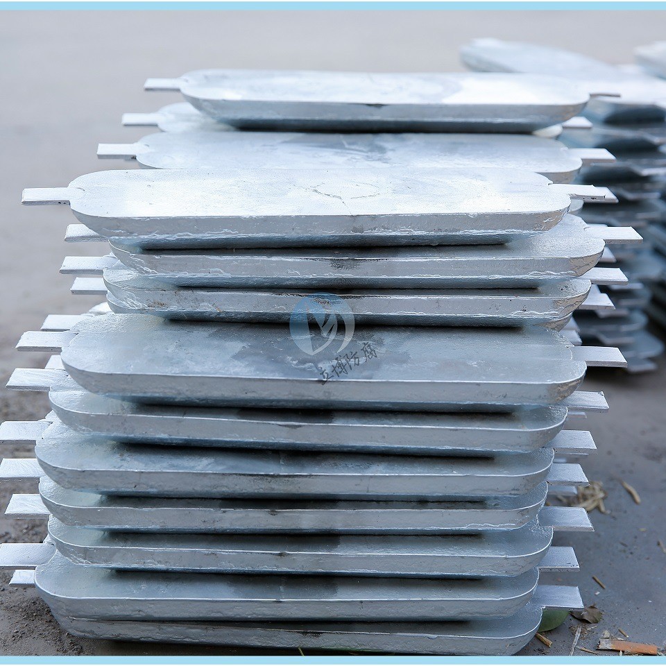 阴极保护材料 船用锌合金牺牲阳极 双锌接地电池 锌参比电极厂家