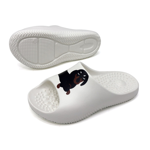 Summer slippers dog indoor pellet bathroom shower cool slippers arch support soft sole men's grape pellet slippers