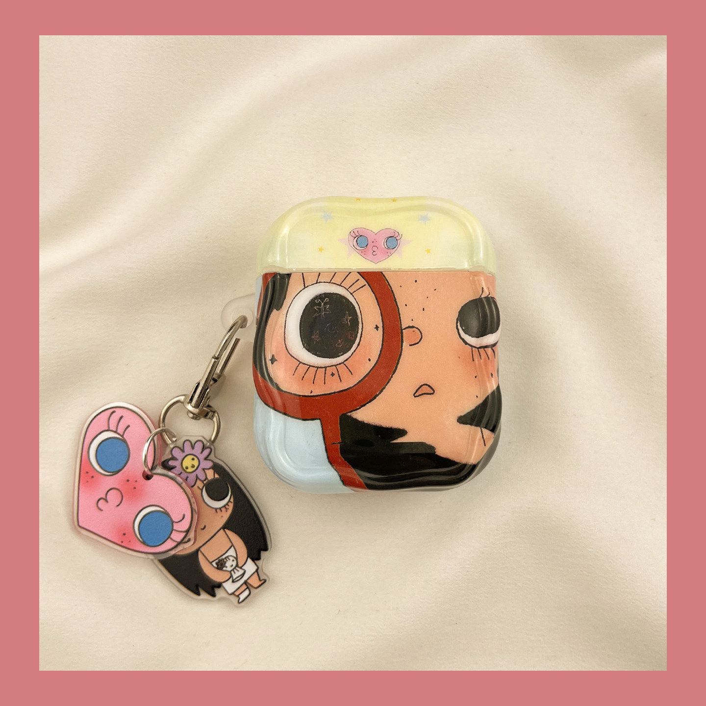 Wave Point Love Xiaoyu para AirPods4 caso de protección Bluetooth Huaqiang Bei 5 generación AirPod Pro3 cubierta de auriculares