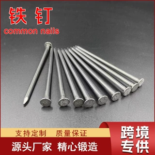 可定制铁钉多规格普通铁钉抛光铁钉木头钉圆头钉黑出口