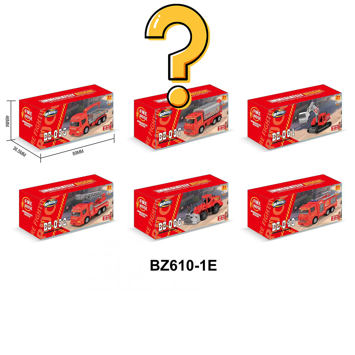 子供の 1:64 合金車 Baizhi モデルスライディングおもちゃ金属エンジニアリング車両都市交通男の子のおもちゃ