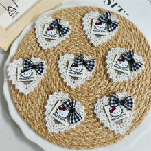 文艺镂空蕾丝猫咪刘海贴甜美蝴蝶结爱心碎发贴后脑勺贴发饰品辅料