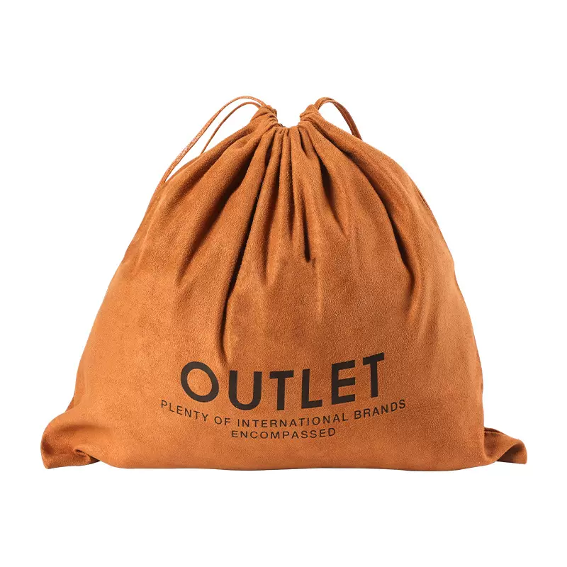 防尘鹿皮绒布袋饰品包装袋抽绳式束口袋现货可印logo棉布袋