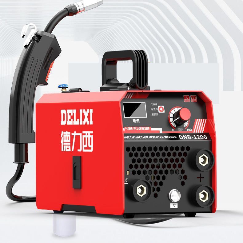 Dexi sin gas soldadora de soldadura de dos aislamientos 1200 soldadura doméstica de 220v soldadura de dos aislamientos soldadura de tres propósitos soldadora industrial completa