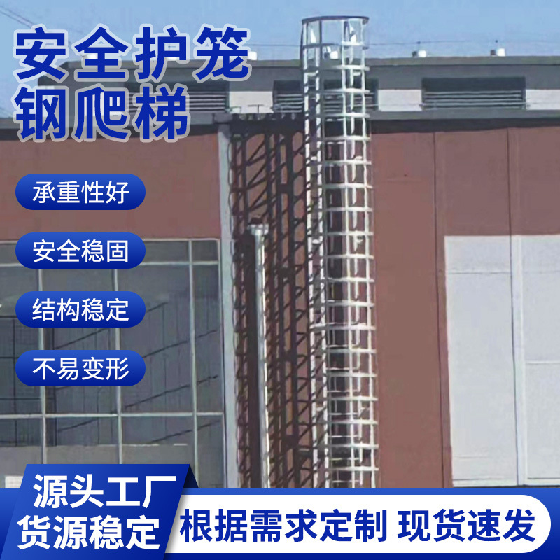 护笼直梯建筑工地安全护笼爬梯施工基坑直梯市政桥梁施工护笼爬梯