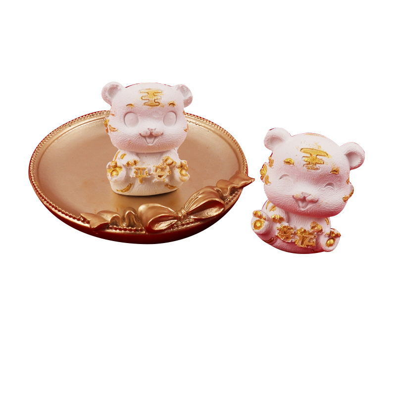 3D lindo Tigre molde de silicona fondant mousse pastel de hornear herramienta aromaterapia yeso vela molde de la torta