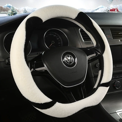 Non-Slip and Comfortable, Steering wheel cover - a0032d-shape-knight-white-38cm