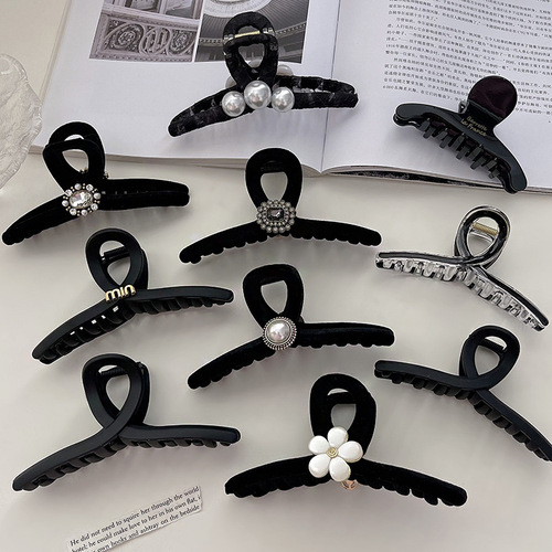 Ins trendy large shark clip acrylic hair clip with a sense of elegance, back of the head clip, hair roller, hair clip wholesale