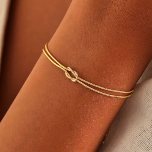 Golden adjustable sophisticated universal bracelet, Amazon, for beloved