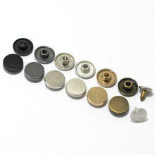 平面圆形铆钉合金二合扣 皮具手工DIY纽扣牛仔装饰扣子钱包扣帽扣