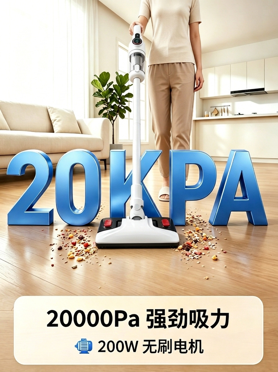 Cross-Border Car Vacuum Cleaner, Household High-Power Handheld Vacuum and Mop Combo, High-Power Cat Hair Removal Wireless Vacuum Cleaner