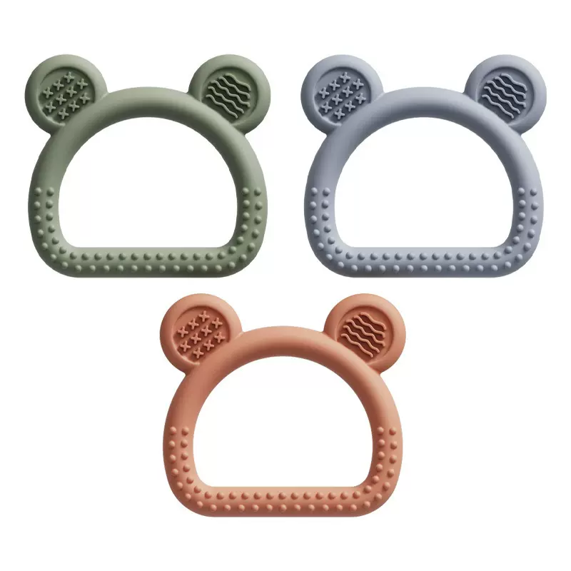 亚马逊婴儿牙胶防吃手6-12个月宝宝食品级硅胶出牙玩具咀嚼磨牙棒