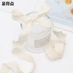 2.5CM lace pleated ribbon flowers bouquet decoration ribbon gift box diy packaging with florist supplies floral art