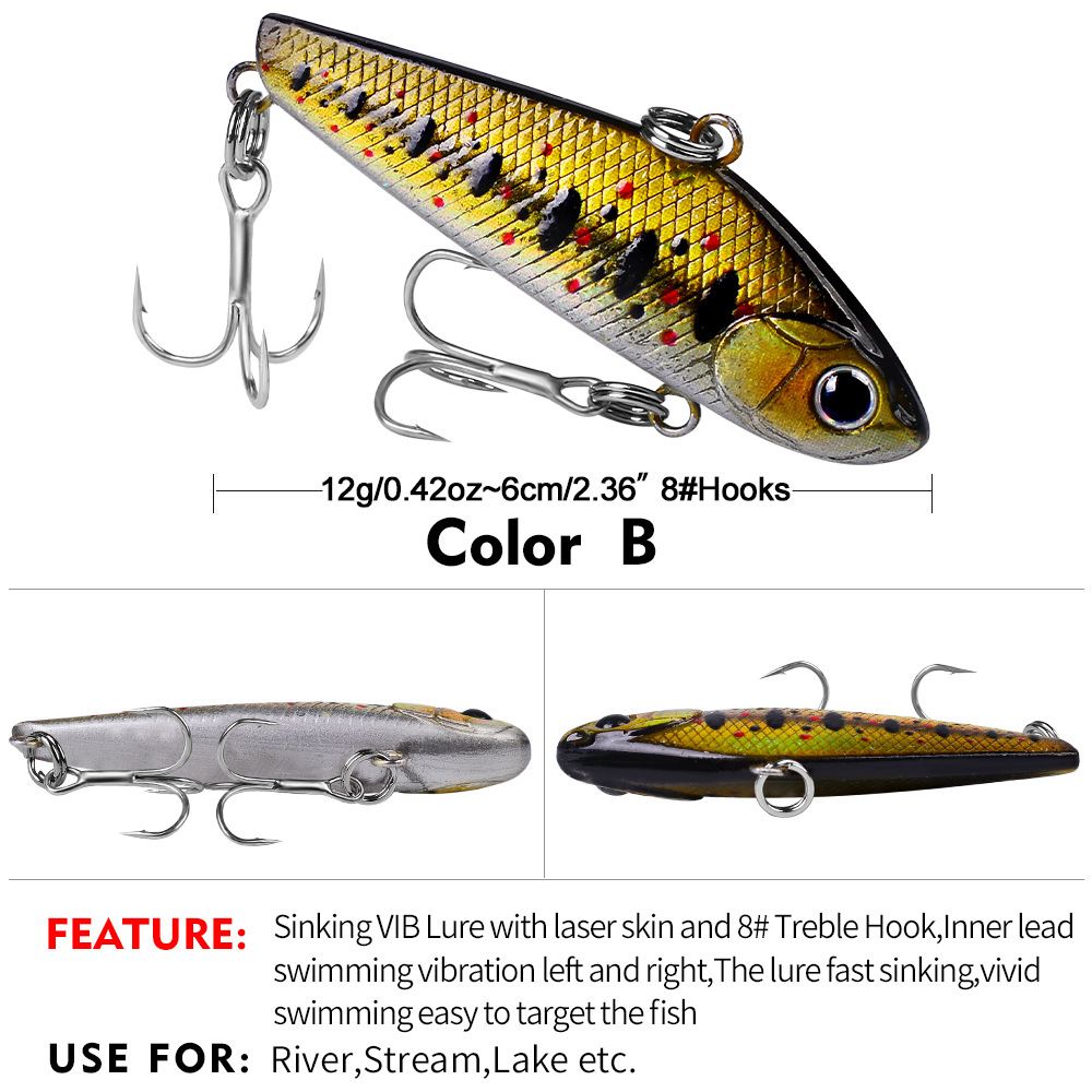 5 Colors Shallow Diving Minnow Lures Sinking Hard Plastic Baits Fresh Water Bass Swimbait Tackle Gear