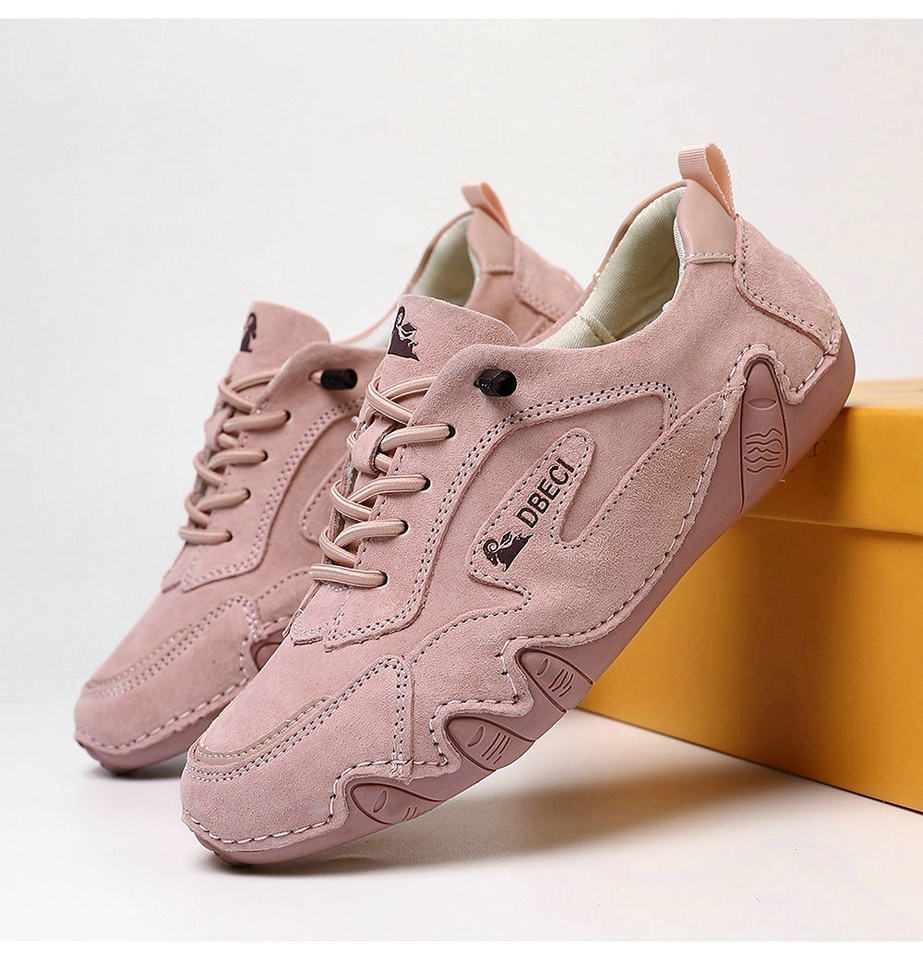 Giày thể thao unisex da thật cỡ lớn, đế bằng, phong cách ngoài trời năng động — 661-3 màu cát, 661-3 màu hồng, 661-3 màu nâu, 661-3 màu trắng chi tiết 33