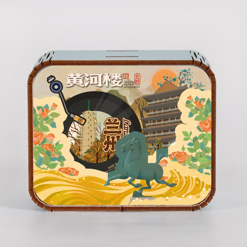 オリジナルアモイ重慶南京西安都市動態オルゴールオルゴールオルゴール観光記念品|undefined