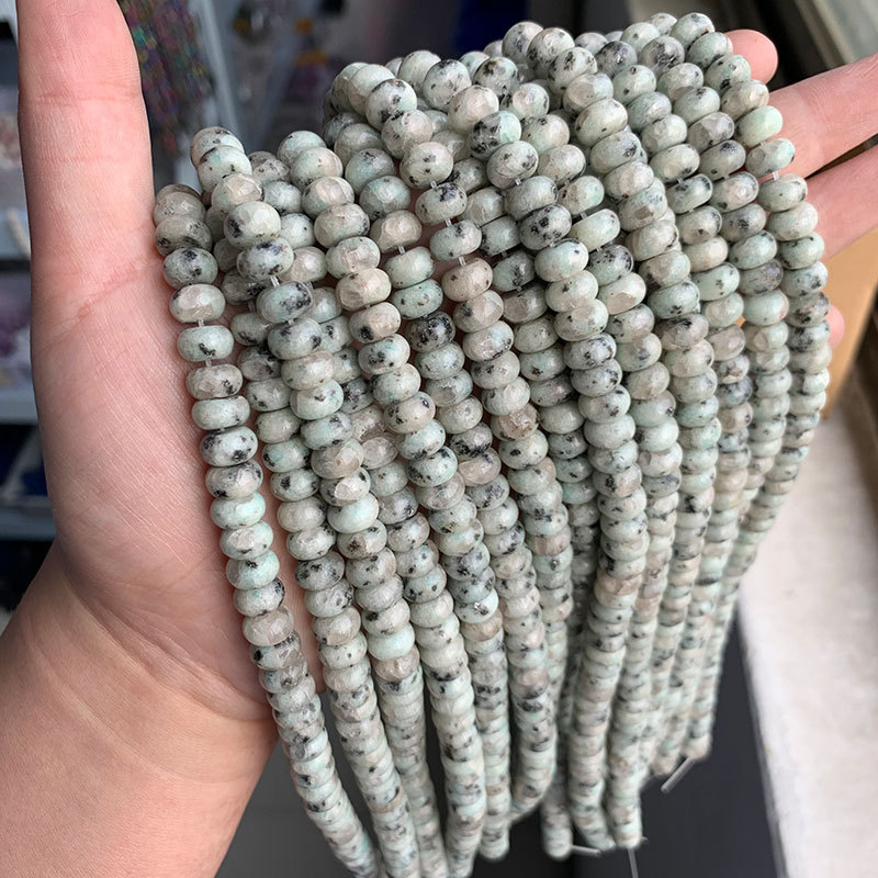 A String 5*8mm Natural Stone Aventurine Amazonite Morganite Irregular Geometric Smooth Jewelry Accessories Beads display picture 23