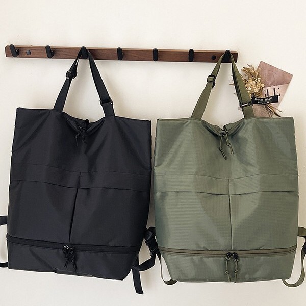 Cross-Border Wholesale U Family Same Style Men's and Women's Large-Capacity Waterproof Nylon Handbag Shoulder Tote Bag Backpack Backpack