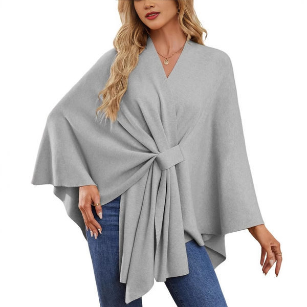 Elegant solid color soft cloak