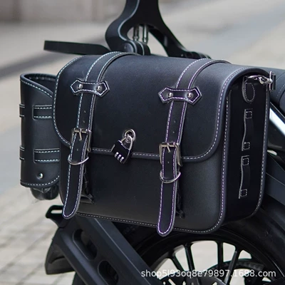 Motorcycle bumper – Suitable for Benda Jinjiela - car-mount-black-new-quick-release-leather-side-bag