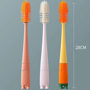 Four-In-One Cup Brush Food-Grade Silicone Brush Can Be Vertical Household Multi-Functional Brush Gap Cleaning Baby Pacifier Brush