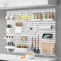 穴の開けない穴の板の部品寮の台所の浴室の壁面の全体の板の置物の棚の壁掛けの棚の収納棚のフック