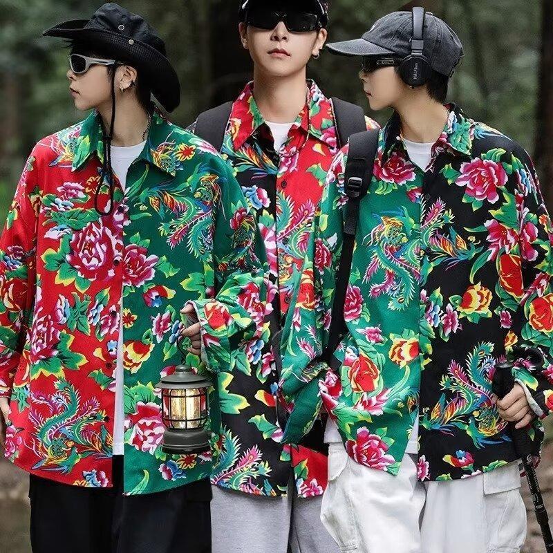 Men's Shirts Chinese Style Trendy Brand Team Performance Clothing Tops Jackets Spring Performance Wear Wholesale Men's Shirts Chinese Style Trendy Brand Team Performance Clothing Tops Jackets Spring Performance Wear Wholesale