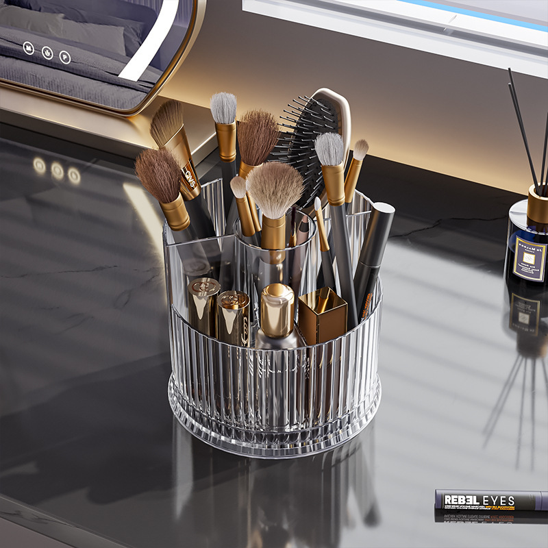 Caja de almacenamiento de cosméticos de alta calidad escritorio梳妆台 baño lápiz labial productos de cuidado de la piel estante caja de maquillaje