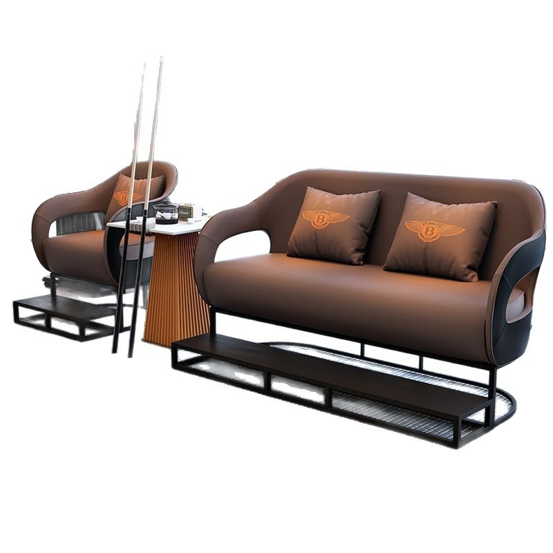 Sala de billar, sofá de invitados, silla de observación de pelota, silla de asiento de tarjeta, sala de billar, mesa de recepción de ocio y combinación de sillas image 6