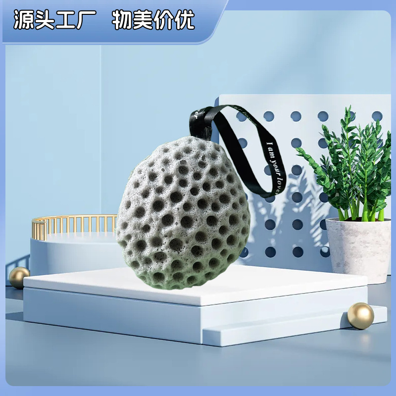 Esponja de baño grande estilo japonés con forma de panal, esponja súper suave, esponja de baño bonita para niños, esponja exfoliante agradable para la piel.