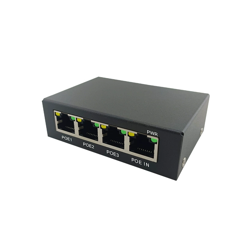 Стандартный PoE-усилитель Gigabit PoE реле VLAN, сетевой коммутатор 1-3 выхода