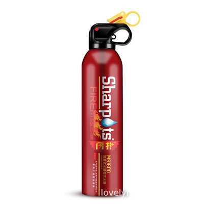 Flash 600ml Car Fire Extinguisher Portable Small Water-Based Car Fire Extinguisher Household Fire Extinguisher (Vehicle fire extinguisher) - glitter-red-600ml-13b