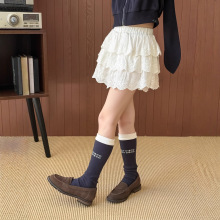 层层花边裙短裤中大童女童防走光层次感花边裙裤秋季新甜美半裙韩