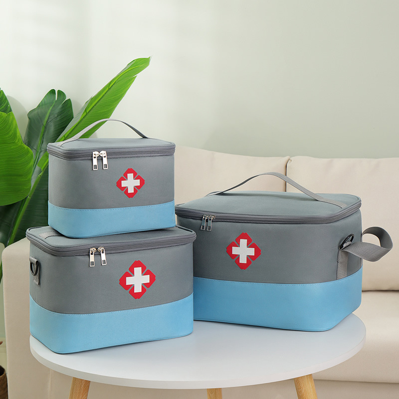Hogar de gran capacidad bolsa de primeros auxilios portátil medicina portátil organización bolsa de almacenamiento grande impermeable bolsa de viaje de emergencia