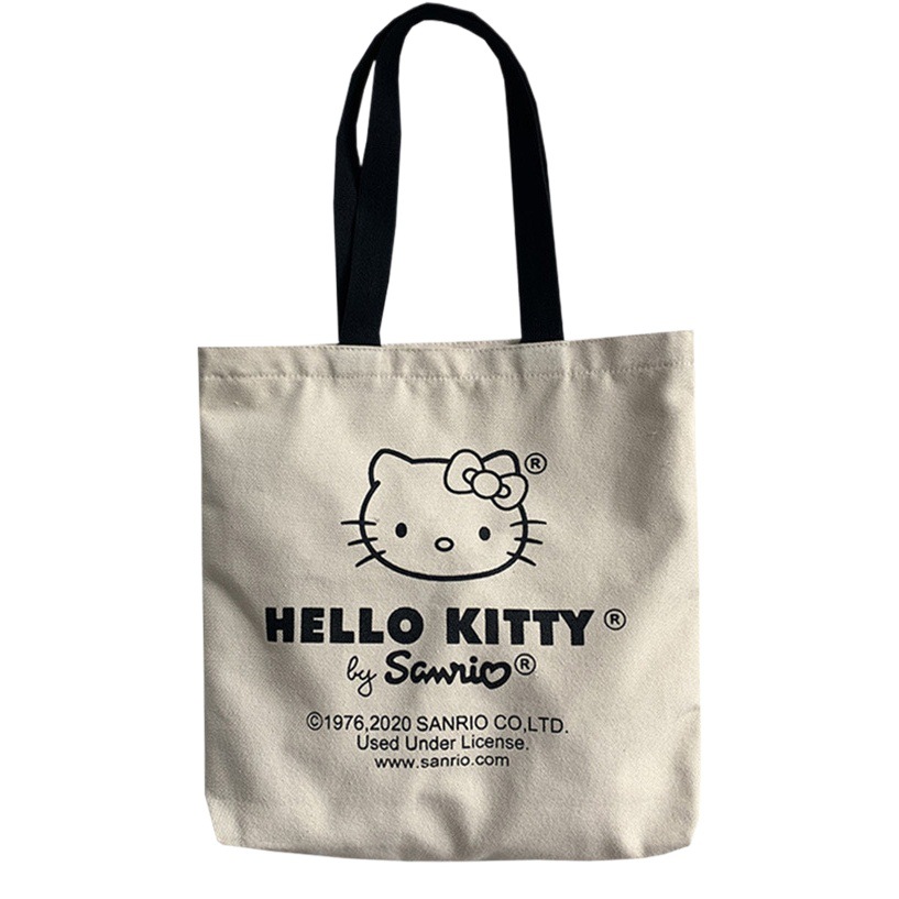 Bolso de lona para mujer, bolso de hombro retro de moda para estudiantes, bolso de compras con gato bonito japonés y coreano, novedad de verano 2025