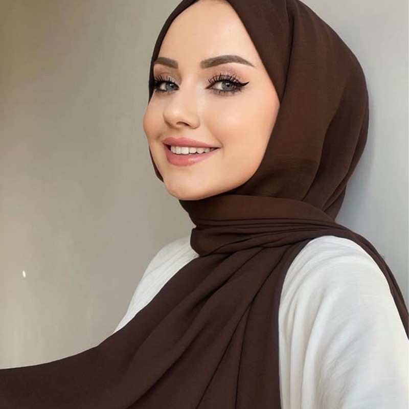 ファッション女性の模造綿とリネンのショールアイスシルクしわ素材包頭スカーフスカーフ卸売|undefined