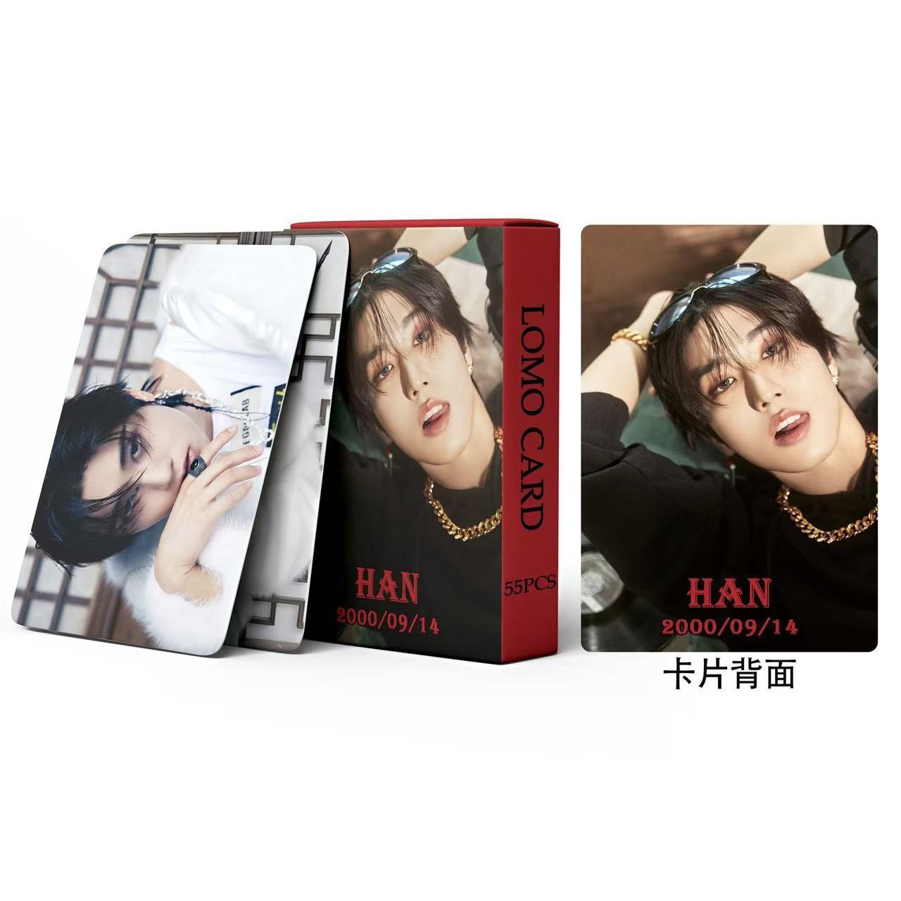 Cadena total de gran cantidad de nuevos productos en stock 55 tarjetas de álbum SKMyBreath KPOP estrella alrededor de la tarjeta de colección LOMO