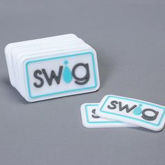 Custom PVC Soft Rubber Clothing & Bag Drop-Formed Labels, Keychain Cartoon Silicone Stamps, Logo Rubber Stamps