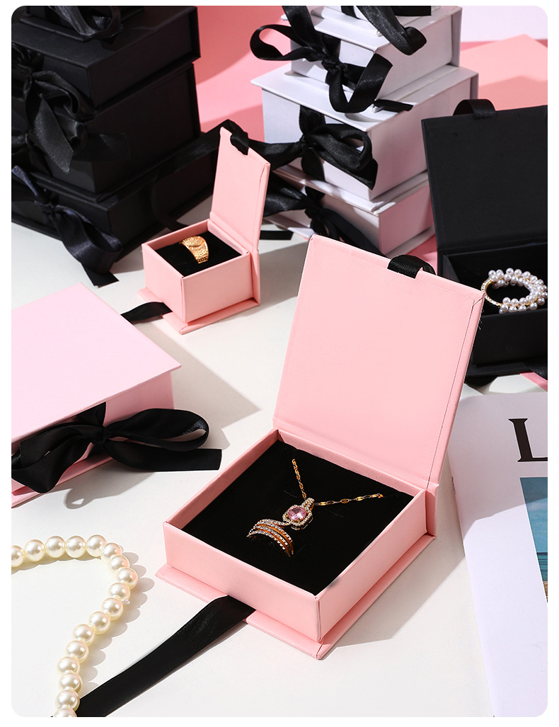 16g Weight Jewelry Boxes Classification 1 Piece Quantity 1 Piece Paper Modern Style Daily Solid Color Jewelry Boxes