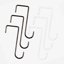 跨境专供栅栏挂钩 篱笆花槽钩护栏杆挂钩厨房铁艺S形吊篮工具挂钩