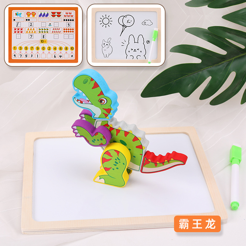 Tablero de dibujo de animales magnéticos 3D & T. Rex MGZ
