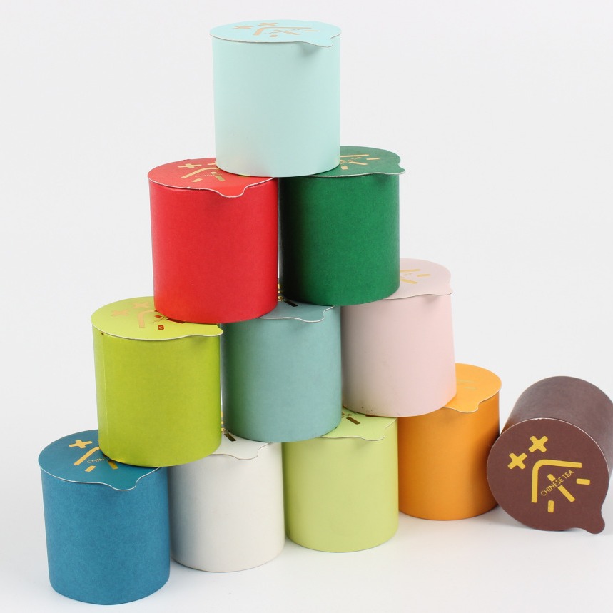 茶叶小罐现货小罐茶包装空罐环保茶叶小罐子纸质小茶罐罐源