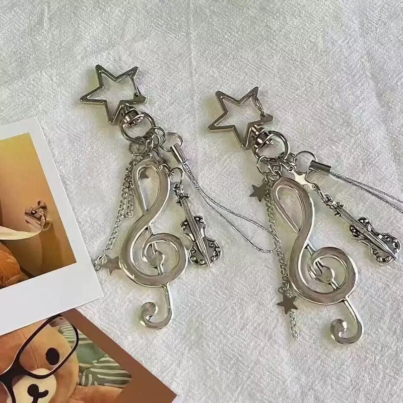 Manufacturer Lucky Star's Melody Music Element Phone Chain Pendant, Card Holder Keychain, Star Hanging Chain Manufacturer Lucky Star's Melody Music Element Phone Chain Pendant, Card Holder Keychain, Star Hanging Chain