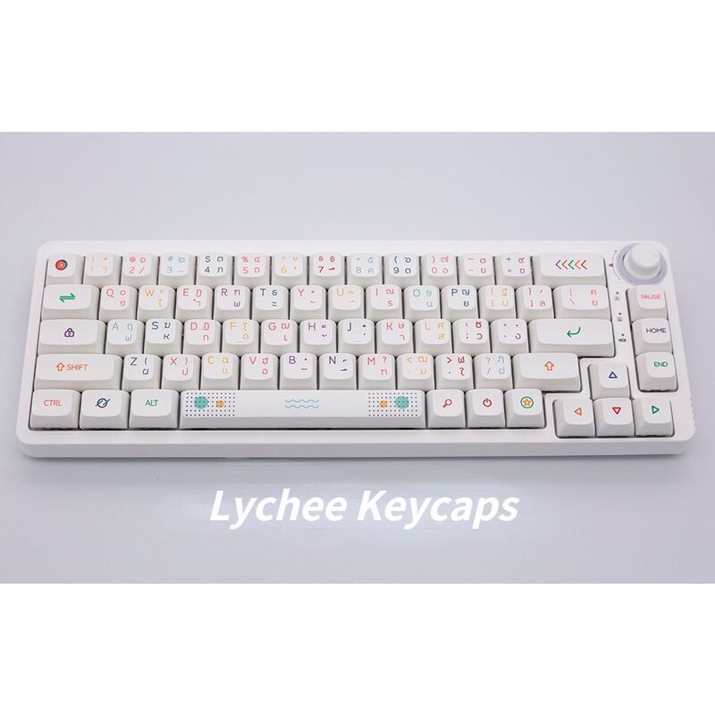工場直販 127 キーネオンキーキャップ XDA 高さゲームメカニカルキーボードキーキャップロシア語韓国語表音|undefined